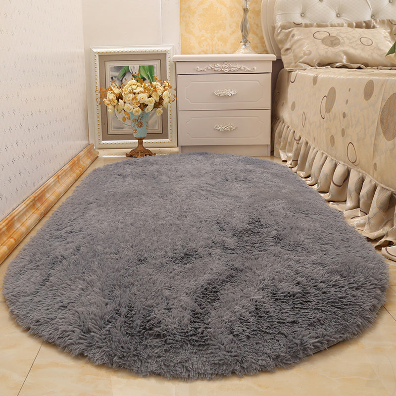 Multi-Color Living Room Rug Nordic Plain Area Carpet Faux Wool Non-Slip Backing Easy Care Rug Light Gray Clearhalo 'Area Rug' 'Casual' 'Rugs' Rug' 2208328