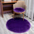 Contemporary Room Decoration Rug Multi Color Plain Carpet Faux Fur Anti-Slip Backing Pet Friendly Rug Purple Clearhalo 'Area Rug' 'Casual' 'Rugs' Rug' 2208363