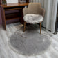 Contemporary Room Decoration Rug Multi Color Plain Carpet Faux Fur Anti-Slip Backing Pet Friendly Rug Grey Clearhalo 'Area Rug' 'Casual' 'Rugs' Rug' 2208369