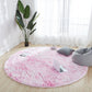 Comfort Bedroom Rug Multi Colored Tie Dye Print Carpet Fluffy Anti-Slip Backing Area Rug Pink Clearhalo 'Area Rug' 'Casual' 'Rugs' Rug' 2208406
