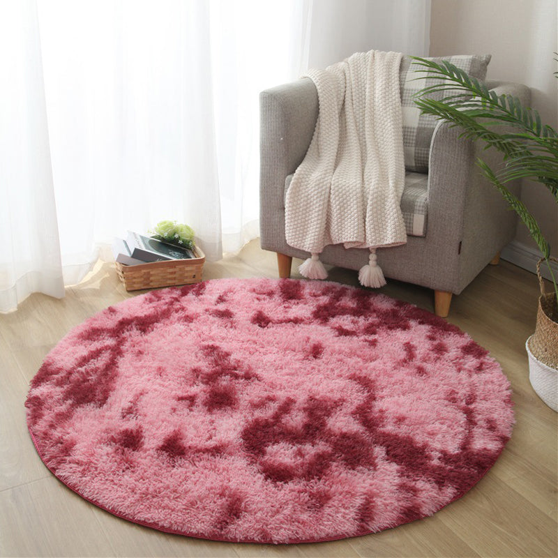 Calming Tie Dye Printed Rug Multi Color Fluffy Rug Easy Care Anti-Slip Backing Area Carpet Dark Red Clearhalo 'Area Rug' 'Casual' 'Rugs' Rug' 2208444