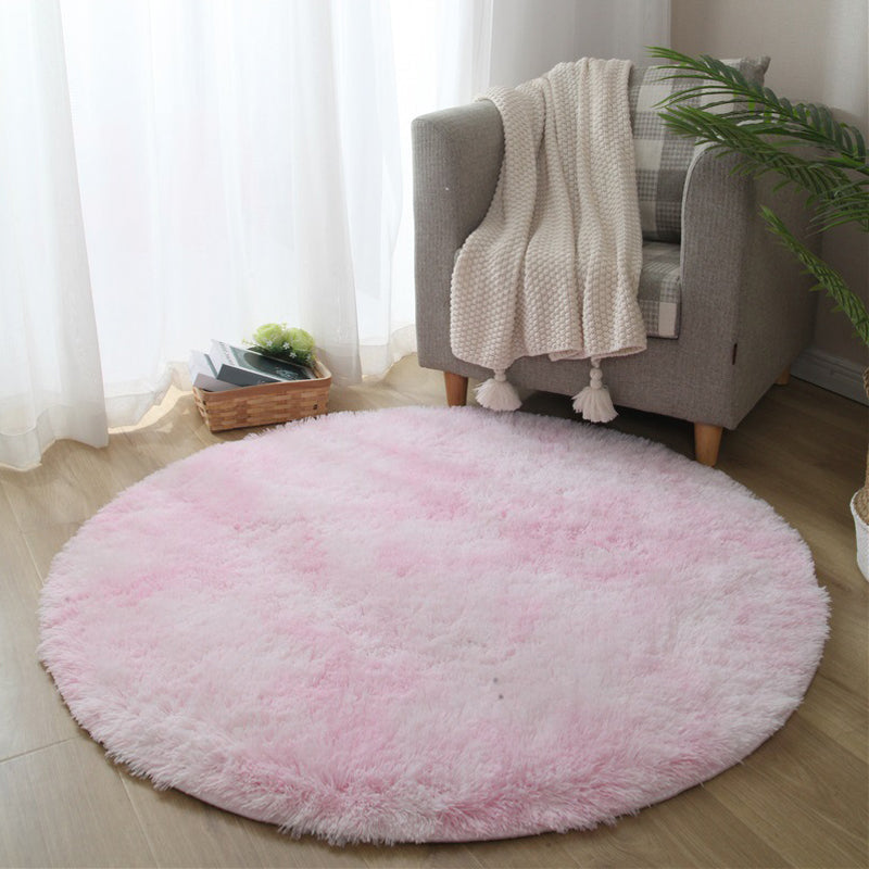 Calming Tie Dye Printed Rug Multi Color Fluffy Rug Easy Care Anti-Slip Backing Area Carpet Light Pink Clearhalo 'Area Rug' 'Casual' 'Rugs' Rug' 2208446