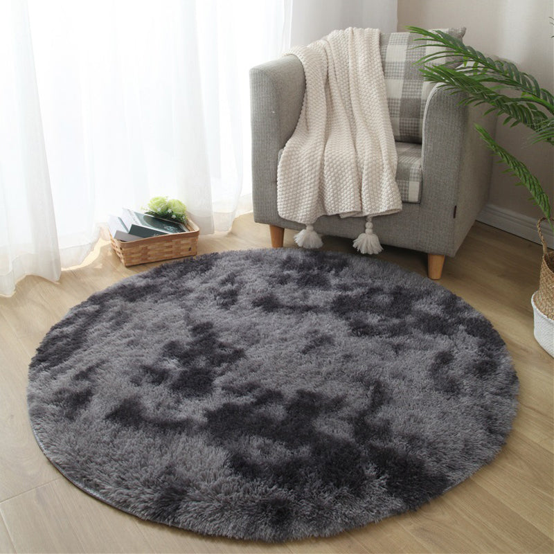 Calming Tie Dye Printed Rug Multi Color Fluffy Rug Easy Care Anti-Slip Backing Area Carpet Dark Gray Clearhalo 'Area Rug' 'Casual' 'Rugs' Rug' 2208447