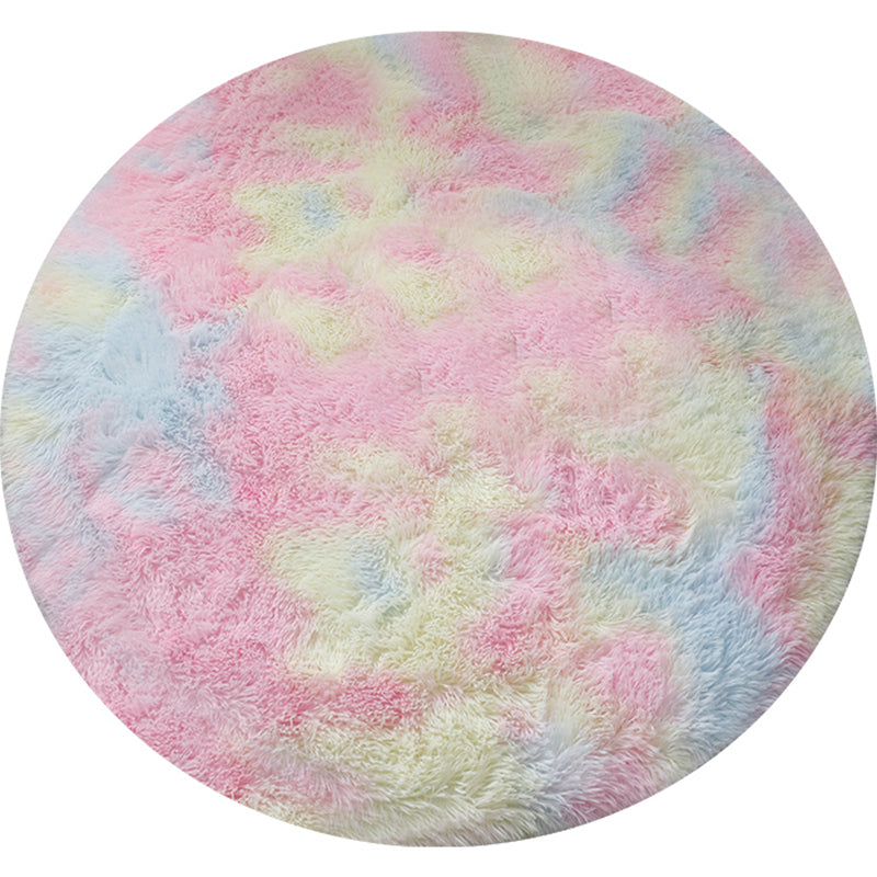 Casual Home Decor Rug Multi-Colored Tie Dye Pattern Carpet Faux Wool Washable Anti-Slip Backing Rug Clearhalo 'Area Rug' 'Casual' 'Rugs' Rug' 2208457