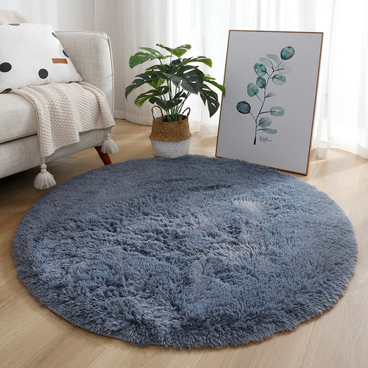 Casual Home Decor Rug Multi-Colored Tie Dye Pattern Carpet Faux Wool Washable Anti-Slip Backing Rug Silver Gray Clearhalo 'Area Rug' 'Casual' 'Rugs' Rug' 2208467