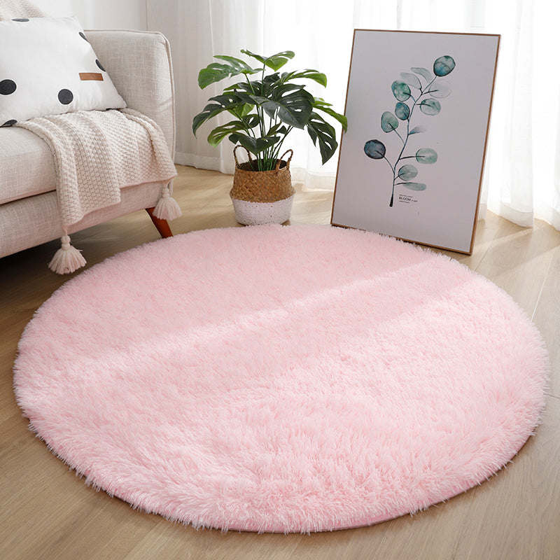 Casual Home Decor Rug Multi-Colored Tie Dye Pattern Carpet Faux Wool Washable Anti-Slip Backing Rug Pink Clearhalo 'Area Rug' 'Casual' 'Rugs' Rug' 2208475