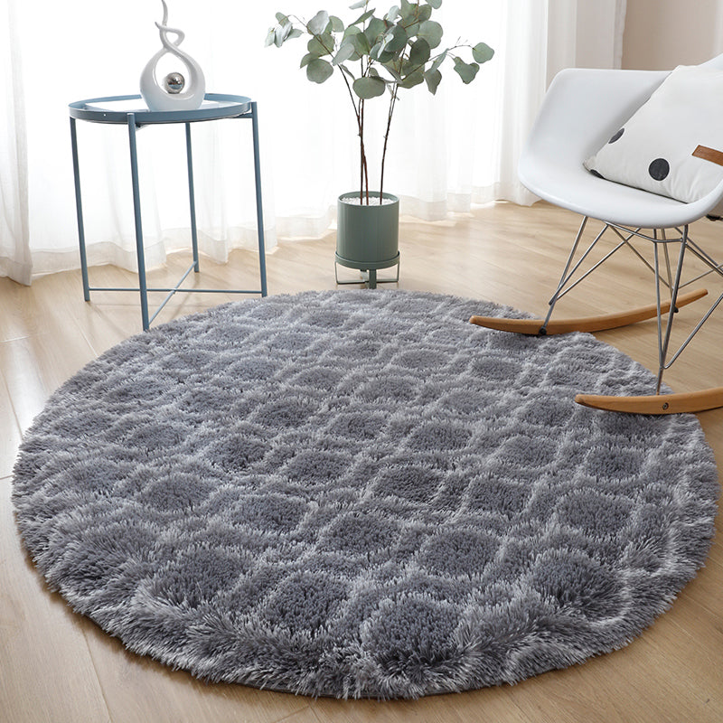 Casual Home Decor Rug Multi-Colored Tie Dye Pattern Carpet Faux Wool Washable Anti-Slip Backing Rug Light Gray-White Clearhalo 'Area Rug' 'Casual' 'Rugs' Rug' 2208476