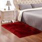 Multi Colored Solid Color Rug Shag Simple Carpet Pet Friendly Non-Slip Area Rug for Living Room Burgundy Clearhalo 'Area Rug' 'Casual' 'Rugs' Rug' 2208483