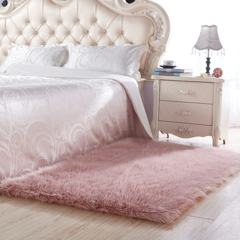 Multi Colored Solid Color Rug Shag Simple Carpet Pet Friendly Non-Slip Area Rug for Living Room Clearhalo 'Area Rug' 'Casual' 'Rugs' Rug' 2208486