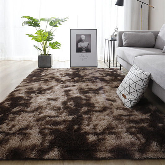 Modern Living Room Rug Multi Colored Tie Dye Print Carpet Faux Wool Non-Slip Backing Washable Indoor Rug Coffee Clearhalo 'Area Rug' 'Casual' 'Rugs' Rug' 2208500