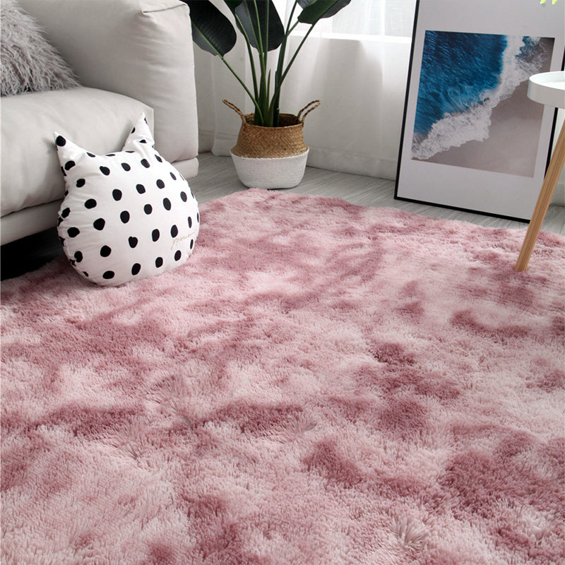 Multi-Colored Simplicity Rug Faux Fur Tie Dye Patterned Carpet Anti-Slip Backing Machine Washable Rug for Room Clearhalo 'Area Rug' 'Casual' 'Rugs' Rug' 2208507