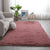 Multi-Colored Simplicity Rug Faux Fur Tie Dye Patterned Carpet Anti-Slip Backing Machine Washable Rug for Room Rose Pink Clearhalo 'Area Rug' 'Casual' 'Rugs' Rug' 2208510