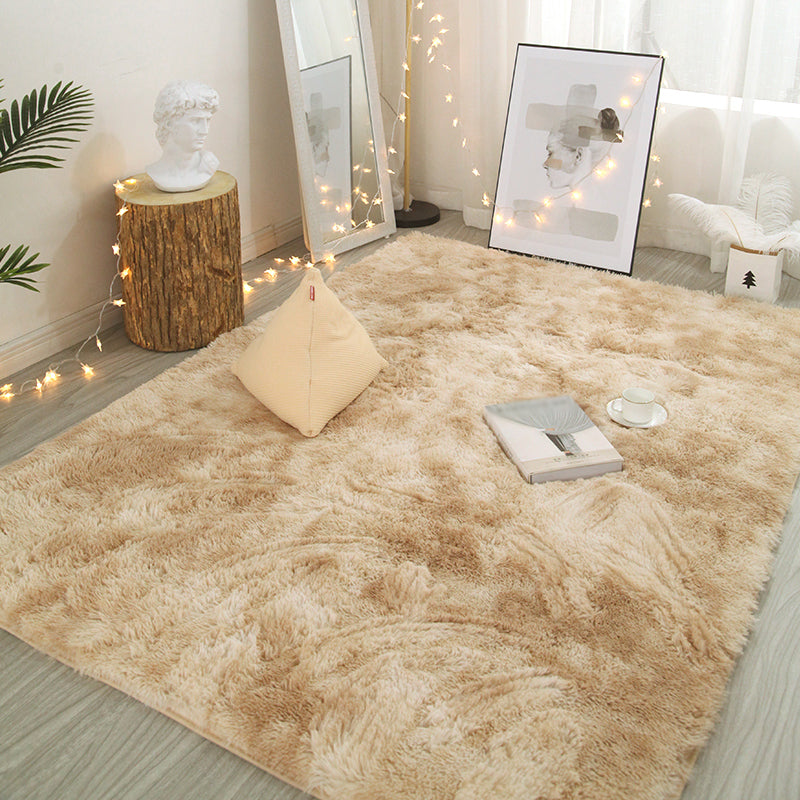 Relaxing Tie Dye Printed Rug Multi Color Shag Area Carpet Anti-Slip Washable Easy Care Rug for Decoration Beige Clearhalo 'Area Rug' 'Casual' 'Rugs' Rug' 2208543