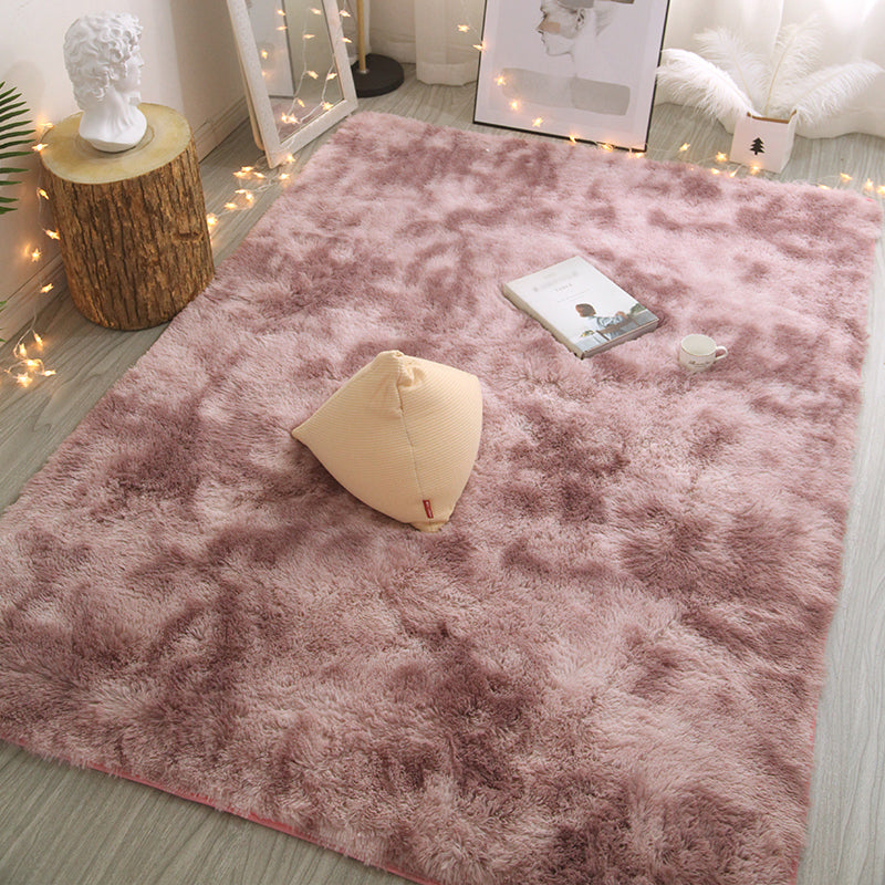 Relaxing Tie Dye Printed Rug Multi Color Shag Area Carpet Anti-Slip Washable Easy Care Rug for Decoration Purple-Pink Clearhalo 'Area Rug' 'Casual' 'Rugs' Rug' 2208545