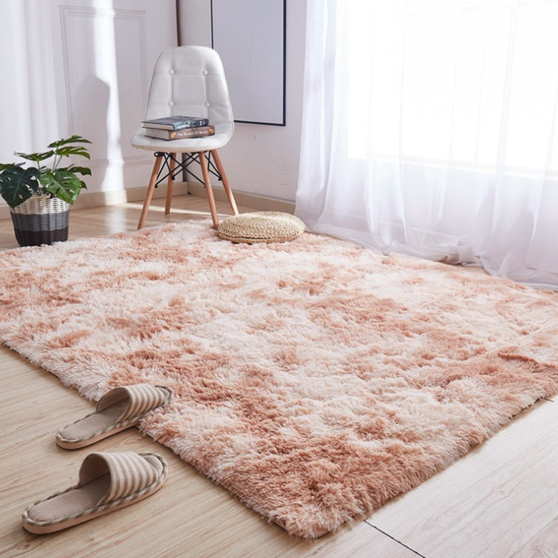 Natural Tie-Dye Patterned Rug Multi-Color Fluffy Rug Anti-Slip Easy Care Carpet for Home Decor Khaki Clearhalo 'Area Rug' 'Casual' 'Rugs' Rug' 2208568