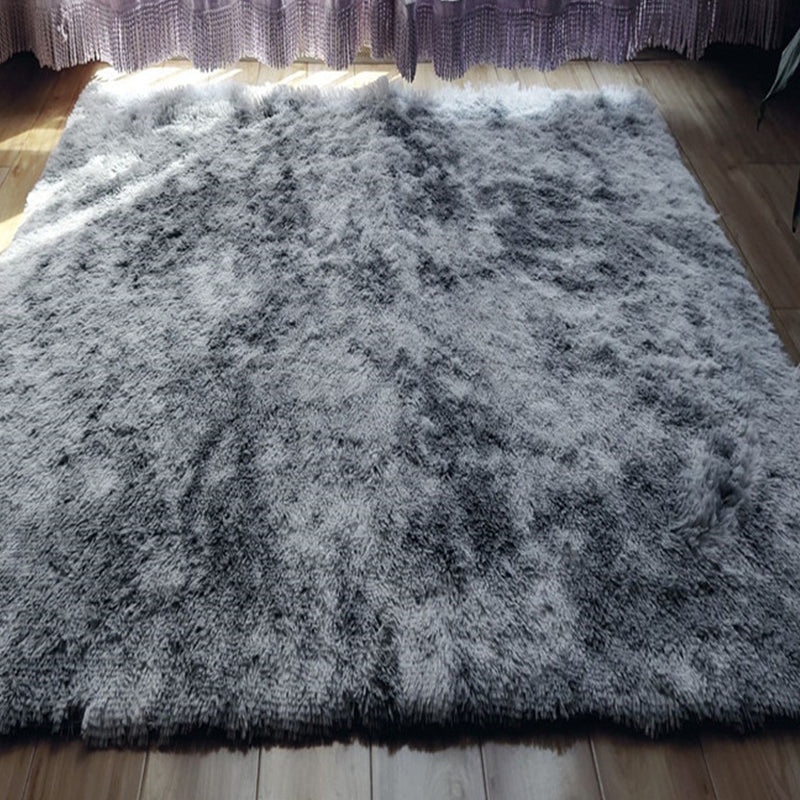 Natural Tie-Dye Patterned Rug Multi-Color Fluffy Rug Anti-Slip Easy Care Carpet for Home Decor Light Gray Clearhalo 'Area Rug' 'Casual' 'Rugs' Rug' 2208572