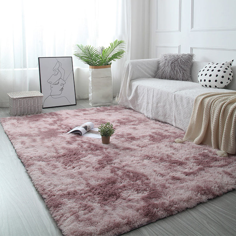 Scandinavian Living Room Rug Multi Color Plain Carpet Shag Non-Slip Backing Pet Friendly Area Rug Clearhalo 'Area Rug' 'Casual' 'Rugs' Rug' 2208576