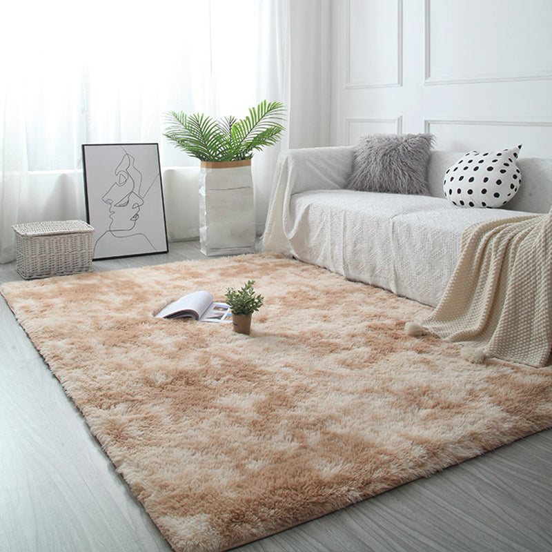 Scandinavian Living Room Rug Multi Color Plain Carpet Shag Non-Slip Backing Pet Friendly Area Rug Clearhalo 'Area Rug' 'Casual' 'Rugs' Rug' 2208578