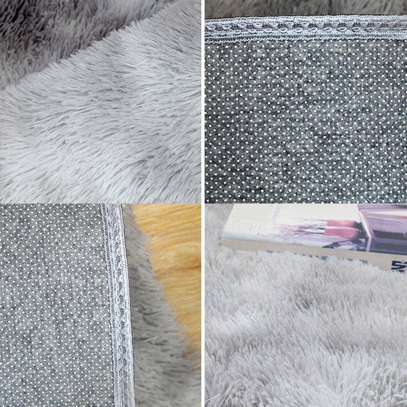 Calming Decoration Rug Multi Color Tie Dyed Pattern Area Rug Faux Fur Machine Washable Anti-Slip Backing Carpet Clearhalo 'Area Rug' 'Casual' 'Rugs' Rug' 2208591