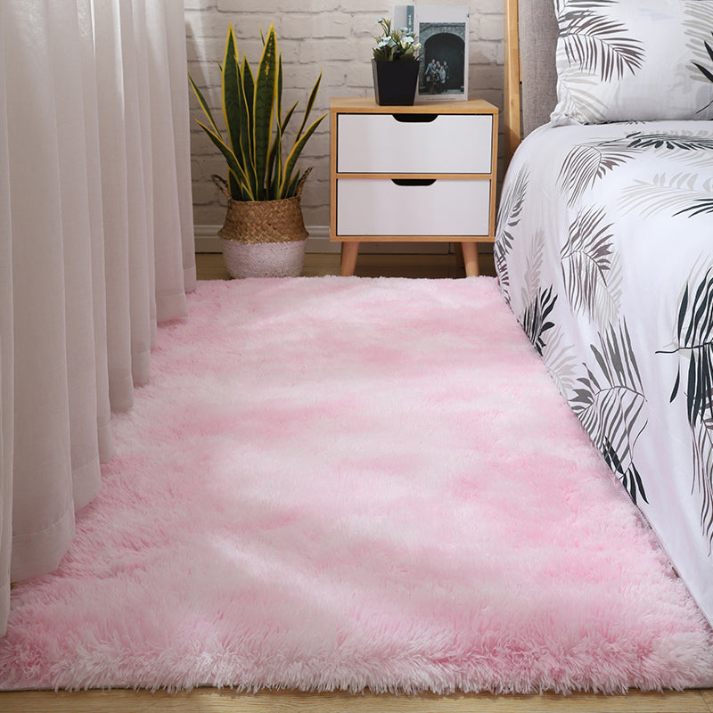 Simple Tie-Dye Print Rug Multi Colored Nordic Area Carpet Faux Wool Anti-Slip Backing Washable Rug for Bedroom Clearhalo 'Area Rug' 'Casual' 'Rugs' Rug' 2208598