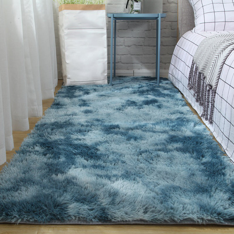 Multi-Color Tie Dye Printed Rug Shag Modern Carpet Non-Slip Machine Washable Area Rug for Decoration Gray Blue Clearhalo 'Area Rug' 'Casual' 'Rugs' Rug' 2208614