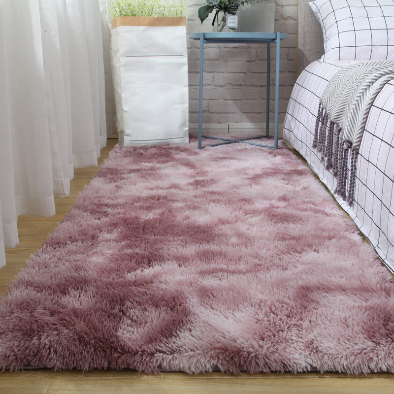 Multi-Color Tie Dye Printed Rug Shag Modern Carpet Non-Slip Machine Washable Area Rug for Decoration Nude Pink Clearhalo 'Area Rug' 'Casual' 'Rugs' Rug' 2208616