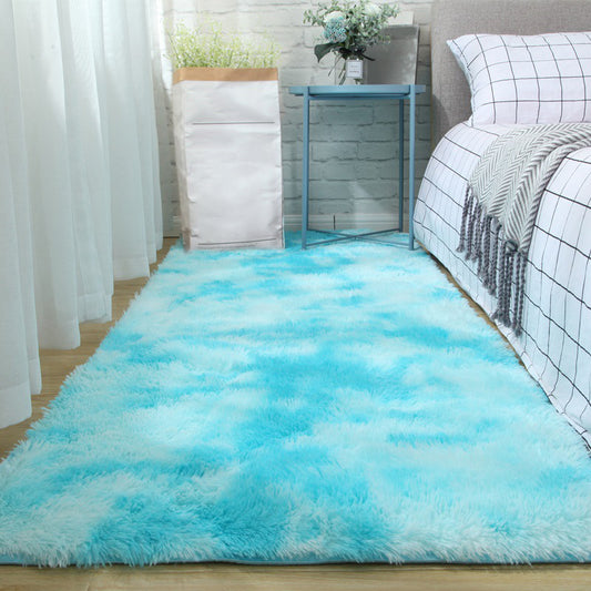 Multi-Color Tie Dye Printed Rug Shag Modern Carpet Non-Slip Machine Washable Area Rug for Decoration Sky Blue Clearhalo 'Area Rug' 'Casual' 'Rugs' Rug' 2208620