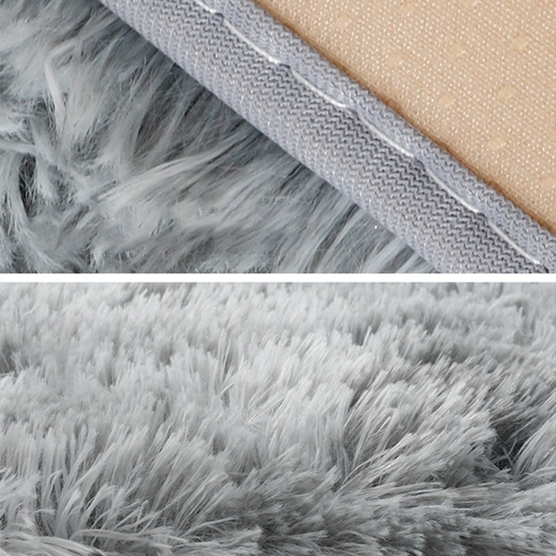 Relaxing Bedroom Rug Multi Colored Tie-Dye Printed Area Rug Faux Fur Anti-Slip Backing Washable Indoor Rug Clearhalo 'Area Rug' 'Casual' 'Rugs' Rug' 2208627