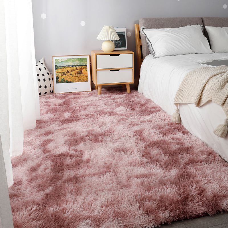 Relaxing Bedroom Rug Multi Colored Tie-Dye Printed Area Rug Faux Fur Anti-Slip Backing Washable Indoor Rug Purple Clearhalo 'Area Rug' 'Casual' 'Rugs' Rug' 2208632