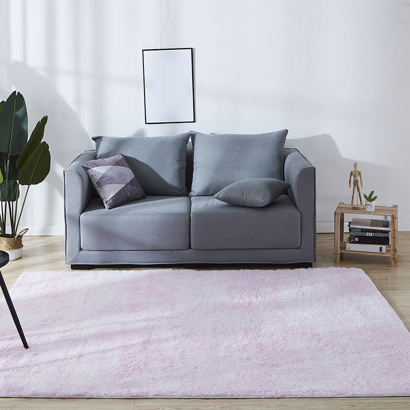 Scandinavian Decoration Rug Multi-Colored Solid Color Area Carpet Shag Non-Slip Pet Friendly Indoor Rug Light Pink Clearhalo 'Area Rug' 'Casual' 'Rugs' Rug' 2208644