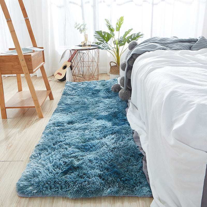 Casual Multi Color Relaxing Rug Fluffy Tie Dye Printed Carpet Anti-Slip Backing Machine Washable Rug for Room Water Blue Clearhalo 'Area Rug' 'Casual' 'Rugs' Rug' 2208654
