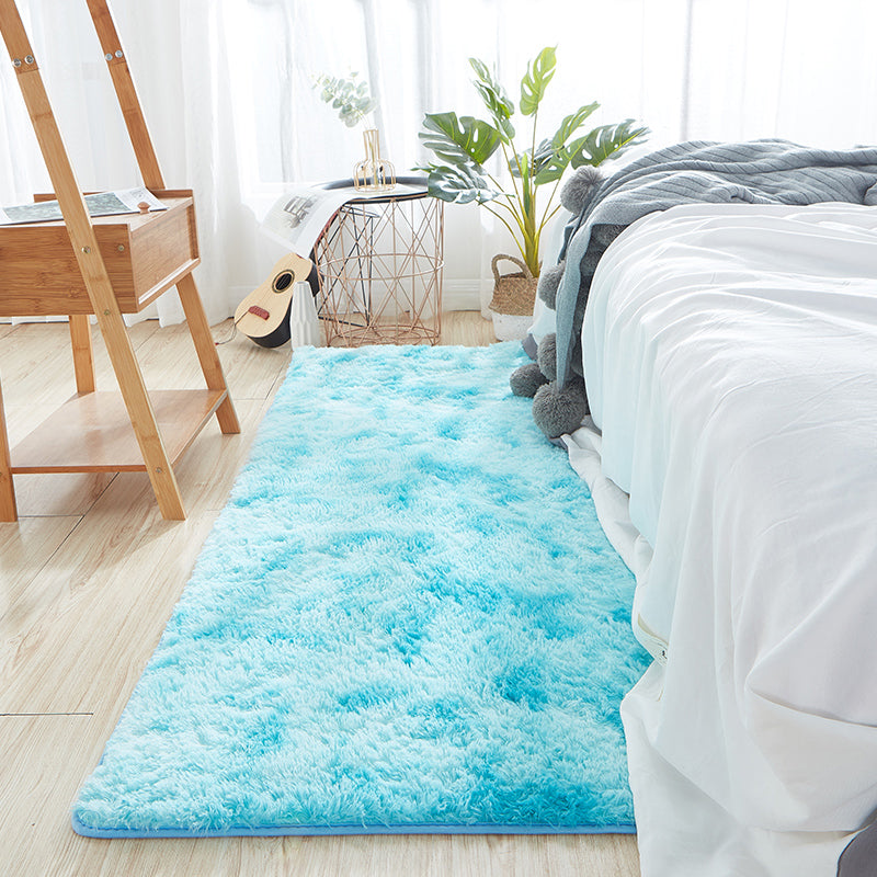 Casual Multi Color Relaxing Rug Fluffy Tie Dye Printed Carpet Anti-Slip Backing Machine Washable Rug for Room Sky Blue Clearhalo 'Area Rug' 'Casual' 'Rugs' Rug' 2208665