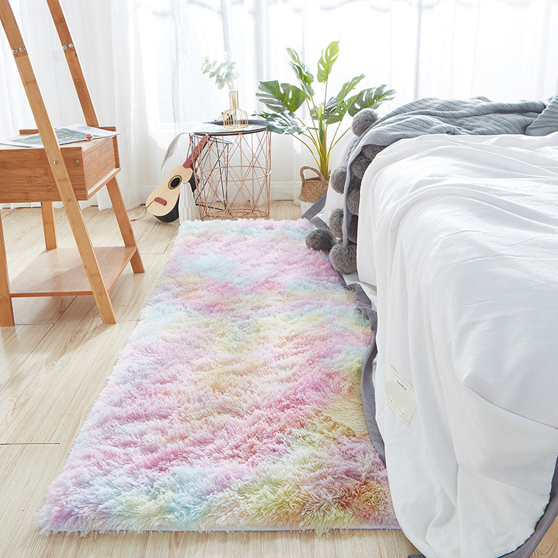 Casual Multi Color Relaxing Rug Fluffy Tie Dye Printed Carpet Anti-Slip Backing Machine Washable Rug for Room Pink-Yellow Clearhalo 'Area Rug' 'Casual' 'Rugs' Rug' 2208667