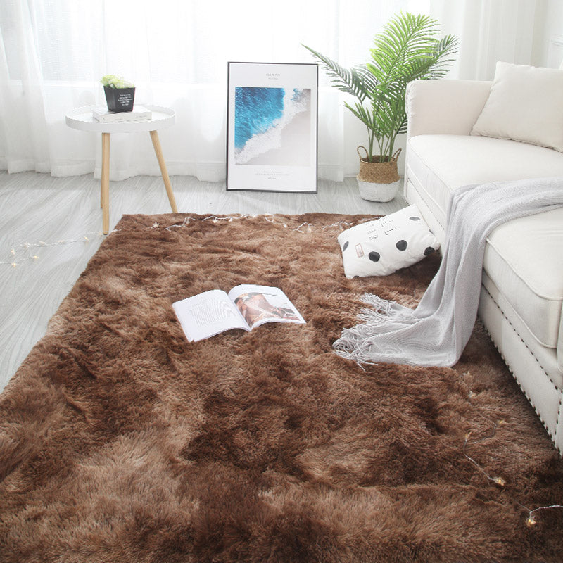 Cute Multi-Color Plain Rug Fluffy Relaxing Area Carpet Non-Slip Backing Easy Care Rug for Living Room Coffee Clearhalo 'Area Rug' 'Casual' 'Rugs' Rug' 2208682
