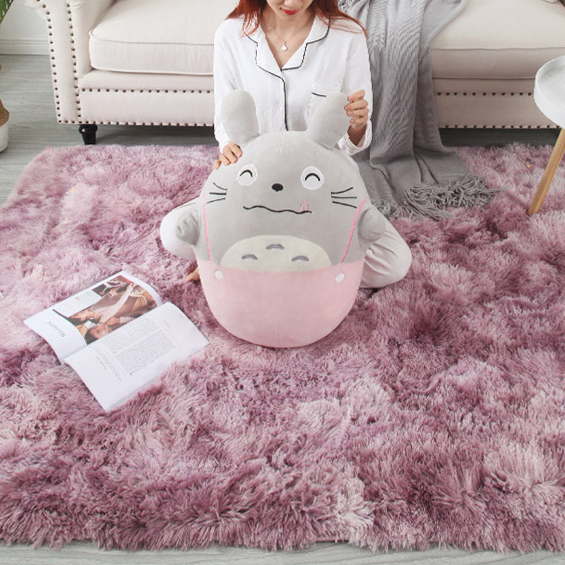 Cute Multi-Color Plain Rug Fluffy Relaxing Area Carpet Non-Slip Backing Easy Care Rug for Living Room Clearhalo 'Area Rug' 'Casual' 'Rugs' Rug' 2208683