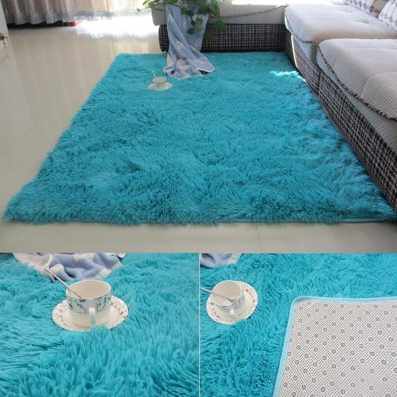 Multi Colored Modern Rug Shag Solid Color Carpet Pet Friendly Non-Slip Area Rug for Home Decor Royal Blue Clearhalo 'Area Rug' 'Casual' 'Rugs' Rug' 2208699