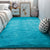 Comfort Bedroom Rug Multi-Colored Plain Area Carpet Faux Fur Anti-Slip Backing Washable Indoor Rug Royal Blue Clearhalo 'Area Rug' 'Casual' 'Rugs' Rug' 2208713