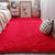 Comfort Bedroom Rug Multi-Colored Plain Area Carpet Faux Fur Anti-Slip Backing Washable Indoor Rug Rose Red Clearhalo 'Area Rug' 'Casual' 'Rugs' Rug' 2208721