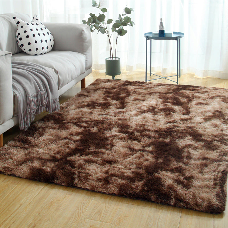 Minimalist Plain Rug Multi Color Faux Fur Indoor Rug Machine Washable Anti-Slip Carpet for Living Room Coffee Clearhalo 'Area Rug' 'Casual' 'Rugs' Rug' 2208729