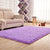 Minimalist Plain Rug Multi Color Faux Fur Indoor Rug Machine Washable Anti-Slip Carpet for Living Room Light Purple Clearhalo 'Area Rug' 'Casual' 'Rugs' Rug' 2208739