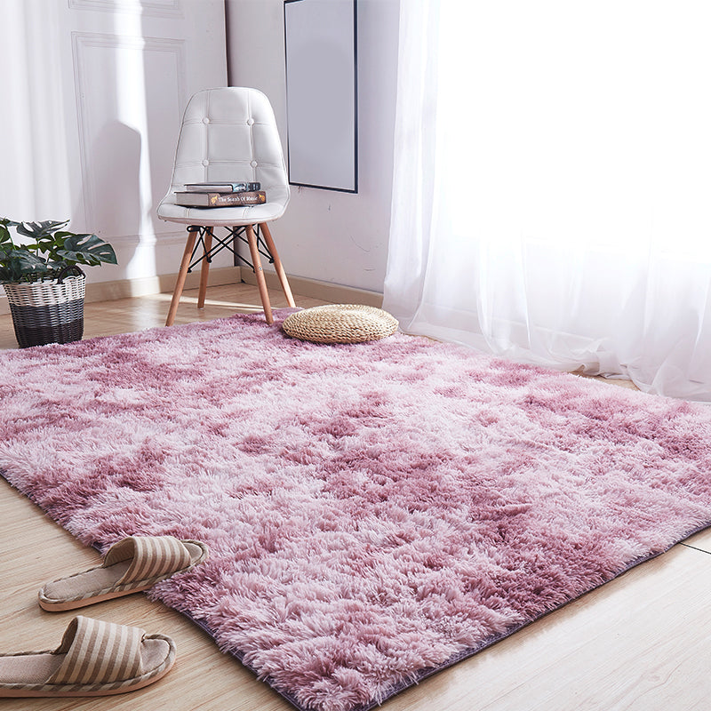 Cute Tie Dye Pattern Rug Multi Color Comfort Carpet Fluffy Stain-Resistant Anti-Slip Indoor Rug for Bedroom Purple-Pink Clearhalo 'Area Rug' 'Casual' 'Rugs' Rug' 2208764