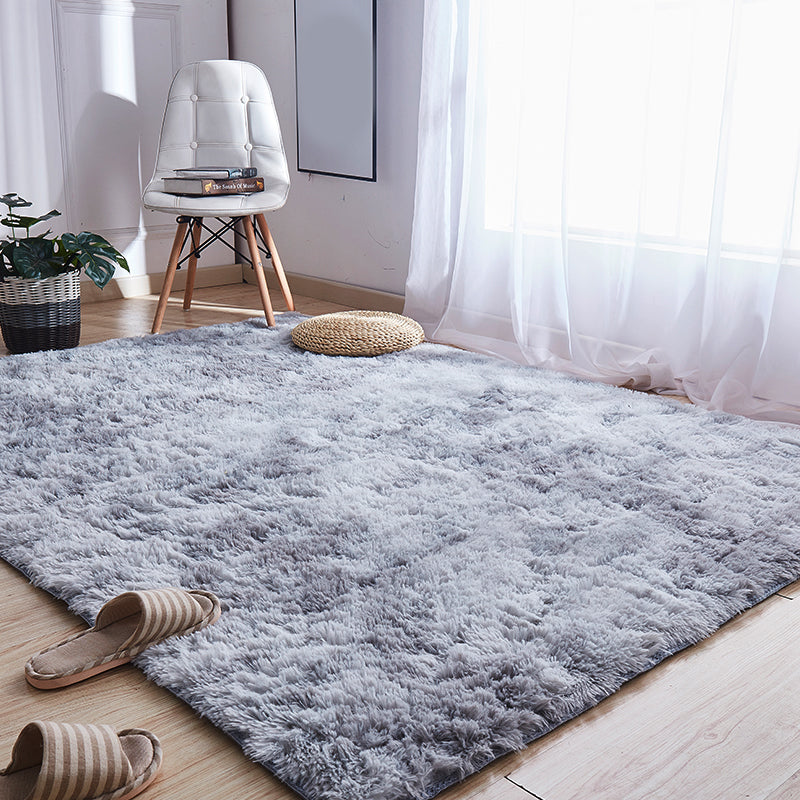Cute Tie Dye Pattern Rug Multi Color Comfort Carpet Fluffy Stain-Resistant Anti-Slip Indoor Rug for Bedroom Light Gray Clearhalo 'Area Rug' 'Casual' 'Rugs' Rug' 2208771