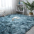 Casual Home Decor Rug Multi Colored Plain Area Rug Faux Fur Non-Slip Backing Easy Care Carpet Water Blue Clearhalo 'Area Rug' 'Casual' 'Rugs' Rug' 2208818