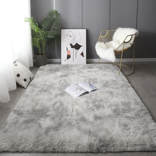 Nordic Living Room Rug Multi Color Plain Carpet Shag Anti-Slip Backing Machine Washable Rug Light Gray Clearhalo 'Area Rug' 'Casual' 'Rugs' Rug' 2208835