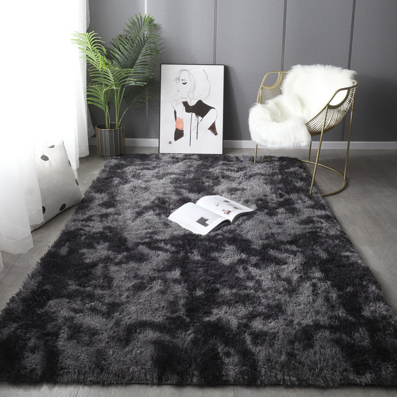 Nordic Living Room Rug Multi Color Plain Carpet Shag Anti-Slip Backing Machine Washable Rug Clearhalo 'Area Rug' 'Casual' 'Rugs' Rug' 2208839