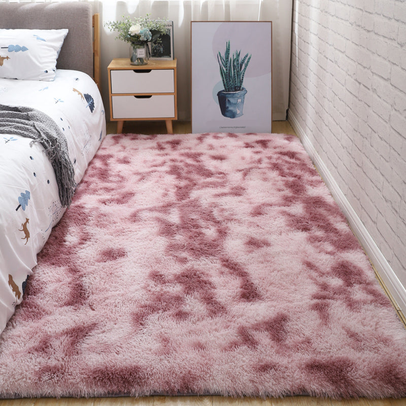 Scandinavian Solid Color Rug Multi-Color Fluffy Area Carpet Non-Slip Backing Machine Washable Rug for Bedroom Clearhalo 'Area Rug' 'Casual' 'Rugs' Rug' 2208846