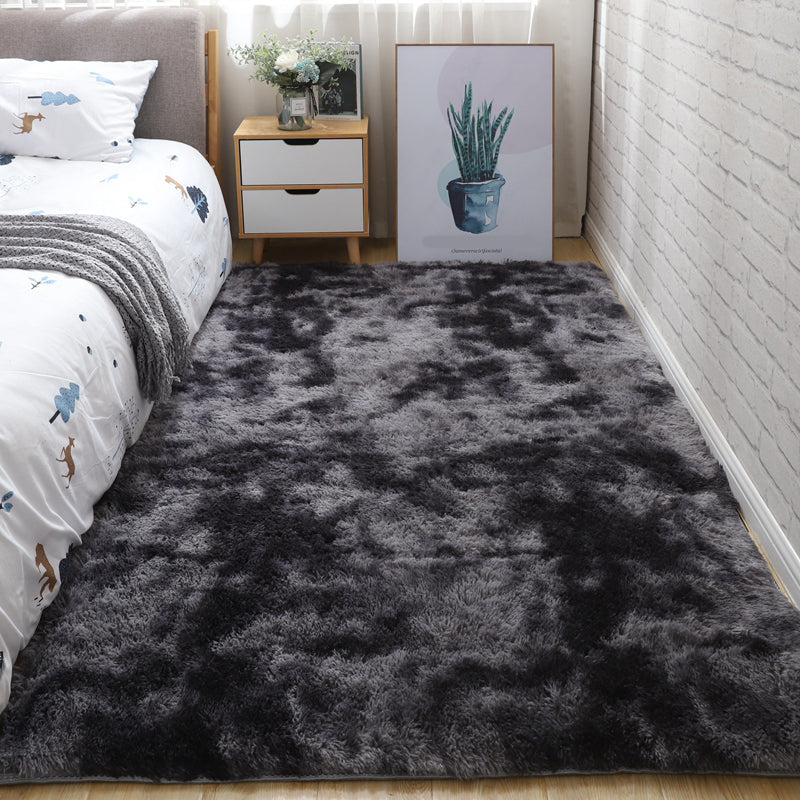 Scandinavian Solid Color Rug Multi-Color Fluffy Area Carpet Non-Slip Backing Machine Washable Rug for Bedroom Clearhalo 'Area Rug' 'Casual' 'Rugs' Rug' 2208851