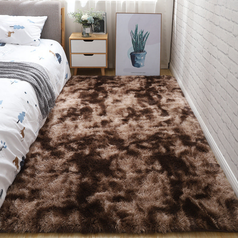 Scandinavian Solid Color Rug Multi-Color Fluffy Area Carpet Non-Slip Backing Machine Washable Rug for Bedroom Coffee Clearhalo 'Area Rug' 'Casual' 'Rugs' Rug' 2208854
