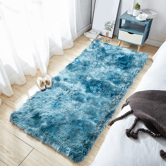 Simple Tie Dye Pattern Rug Multi Color Shag Area Carpet Anti-Slip Backing Easy Care Rug for Decoration Water Blue Clearhalo 'Area Rug' 'Casual' 'Rugs' Rug' 2208859