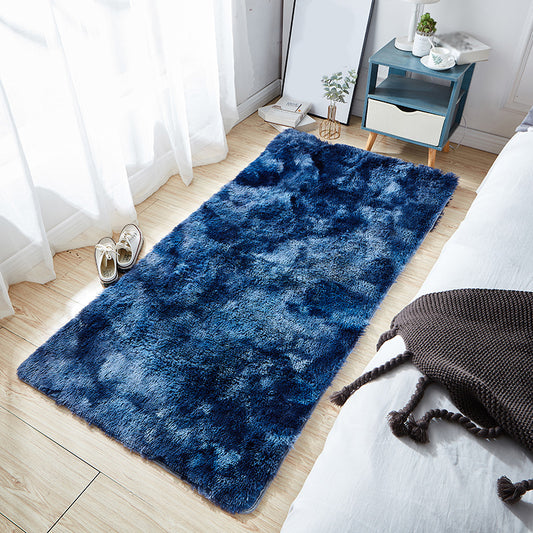 Simple Tie Dye Pattern Rug Multi Color Shag Area Carpet Anti-Slip Backing Easy Care Rug for Decoration Dark Blue Clearhalo 'Area Rug' 'Casual' 'Rugs' Rug' 2208864